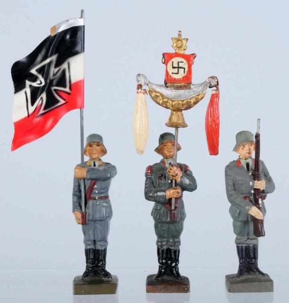 Appraisal: Lot of Lineol cm Standing Luftwaffe Soldier Schellenbaum man is