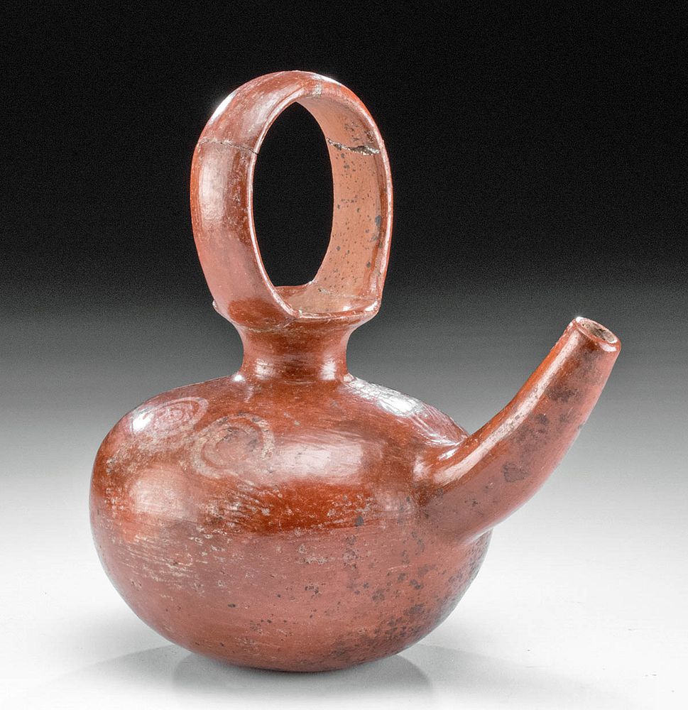 Appraisal: Tarascan Tzin Tzun Tzan Polychrome Teapot ex-Museum Pre-Columbian West Mexico