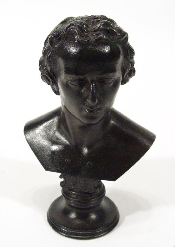 Appraisal: Cast iron classical male bust cm high