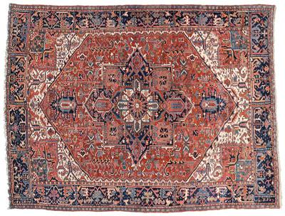 Appraisal: Heriz rug mid th century ft in x ft in