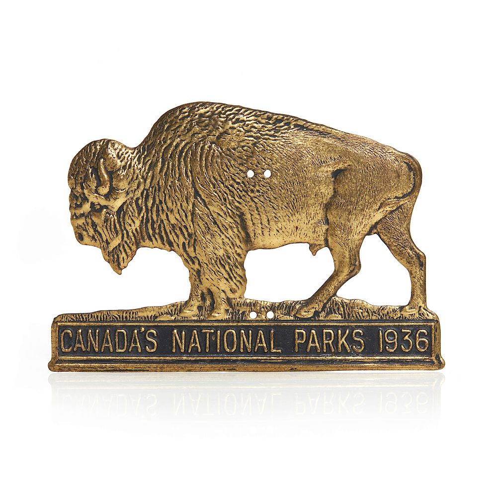 Appraisal: Canada's National Parks ' ' Radiator Badge Brass radiator badge