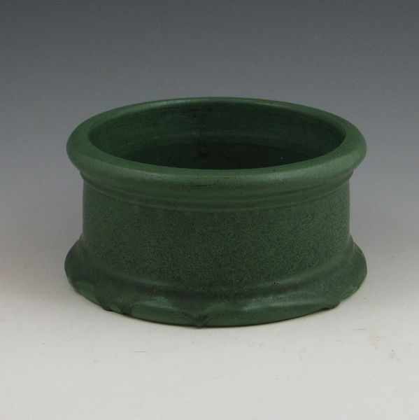 Appraisal: Shawsheen Arts Crafts matte green bowl Marked with an impressed