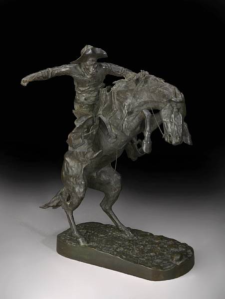 Appraisal: Frederic Remington American - Bronco Buster inscribed 'Copyright by Frederic