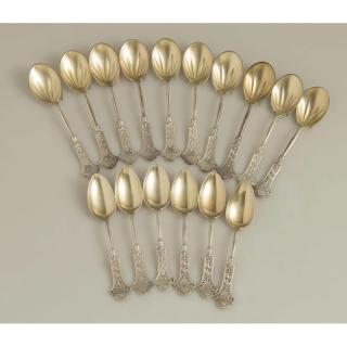 Appraisal: Koehler Ritter Silver Spoons Berkeley Pattern Assembled group of Koehler