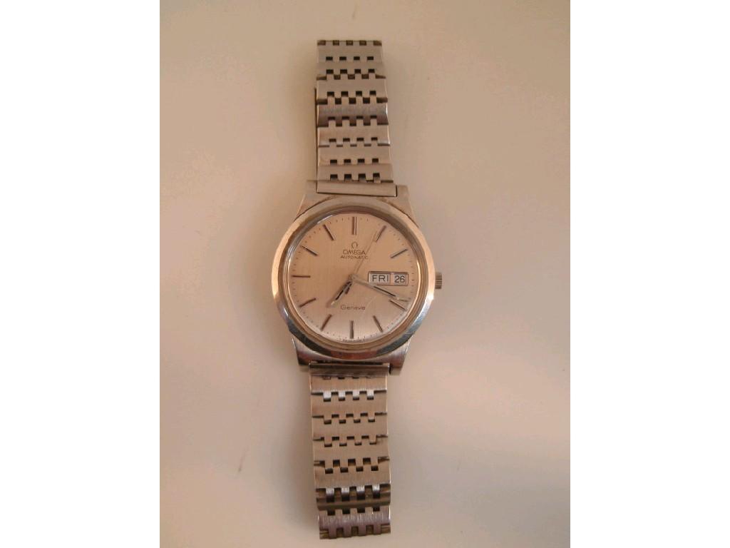 Appraisal: A gentleman's Omega stainless steel bracelet wristwatch c with box