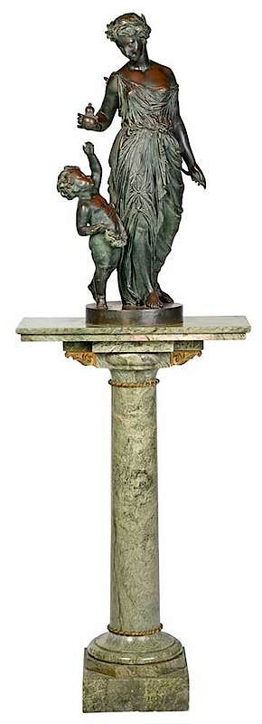 Appraisal: French School Neoclassical Bronze late th early th century Demeter