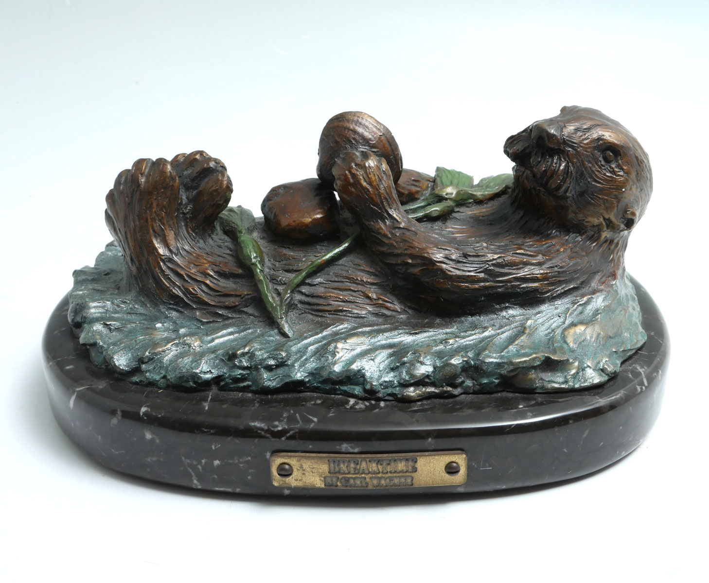 Appraisal: WAGNER Carl American - ''Breaktime'' Patinated Bronze '' x ''