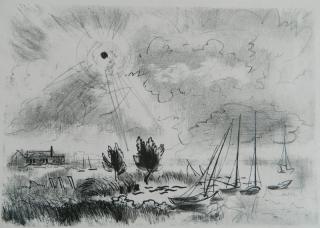 Appraisal: Joe Jones lithograph Joe Jones American - - ''Windy Day''