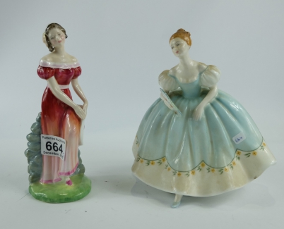 Appraisal: Royal Doulton lady figures Jemma HN and First Dance HN