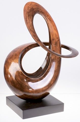 Appraisal: Contemporary Swirl Sculpture LP Design for Hebi Arts sculpture created