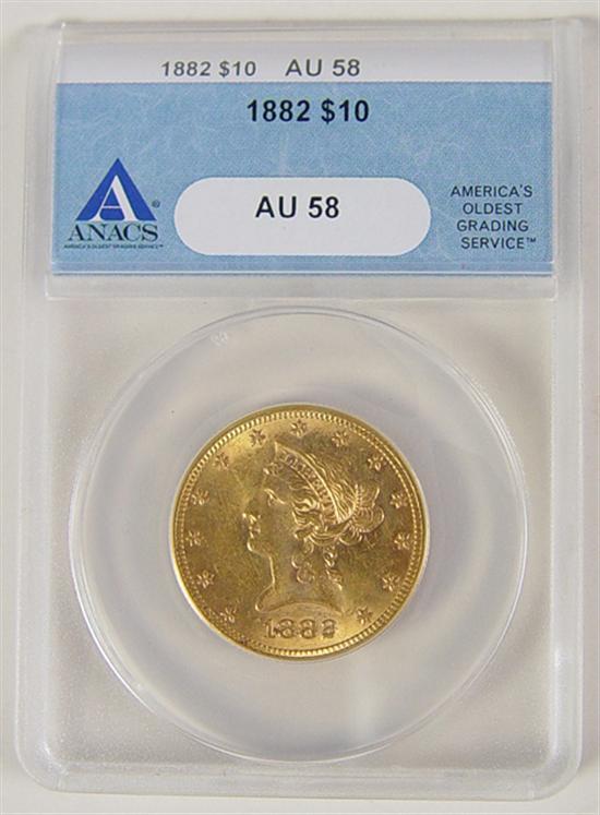 Appraisal: Gold Coin Anacs certified and graded AU