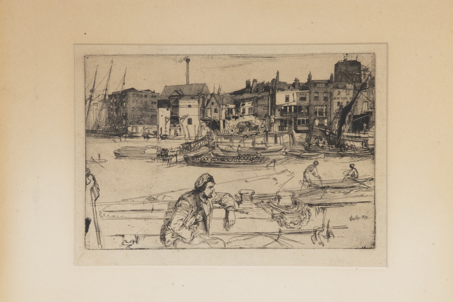 Appraisal: JAMES ABBOTT MCNEILL WHISTLER MA UK FRANCE - Black Lion