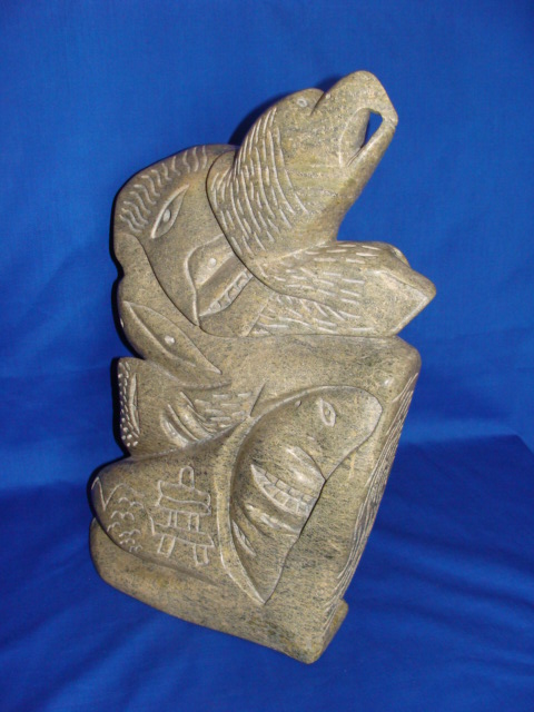 Appraisal: INUIT ARTIST Transformation Sculpture H in