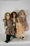 Appraisal: DOLLS - Lot of four including a bisque shoulder head