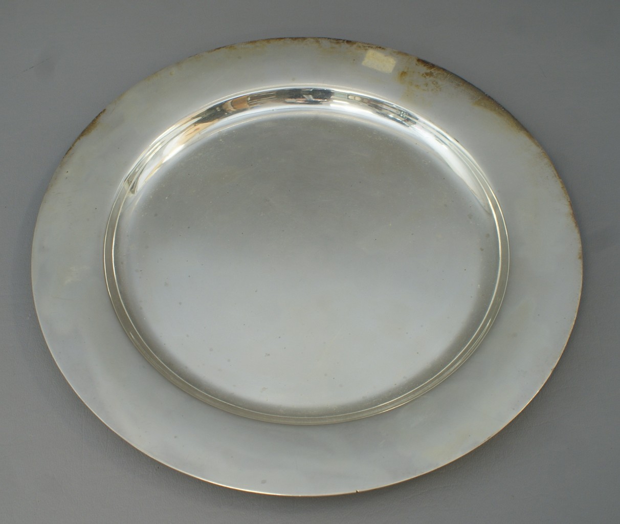 Appraisal: Kirk sterling silver round tray no mono d TO