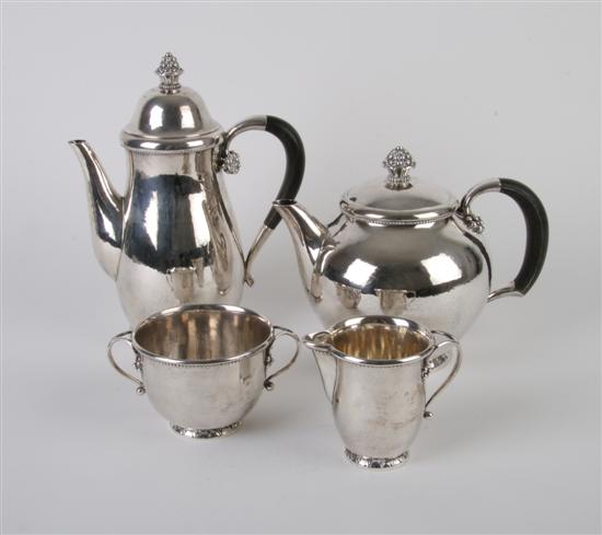 Appraisal: A Danish Silver Tea and Coffee Service Georg Jensen Height