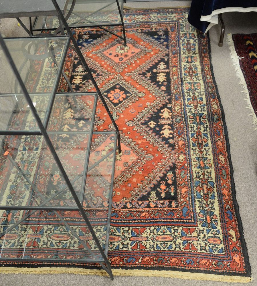 Appraisal: Hamaden Oriental Scatter Rug ' x ' Provenance From the