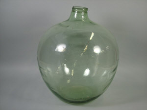 Appraisal: A glass carboy of globular form height cm a f