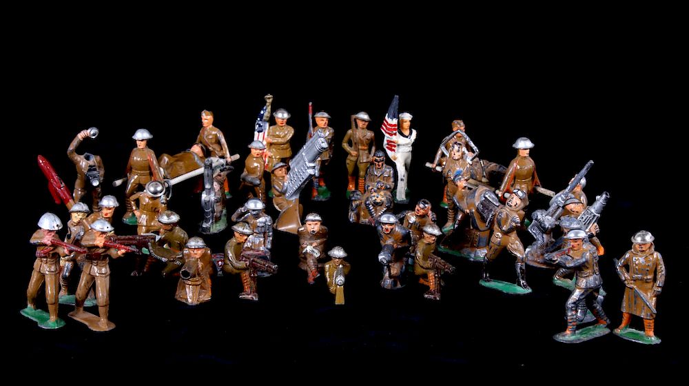 Appraisal: Collection Barclay Manoil WW Dimestore Soldiers For your bidding pleasure