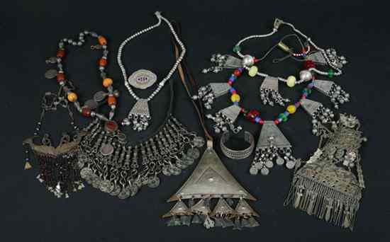 Appraisal: COLLECTION MIDDLE EASTERN CENTRAL ASIAN AND OTHER TRIBAL JEWELRY Including