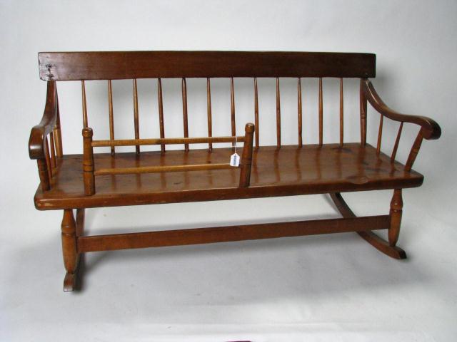 Appraisal: Nineteenth Century Mammy's Bench baby guard is a newer replacement