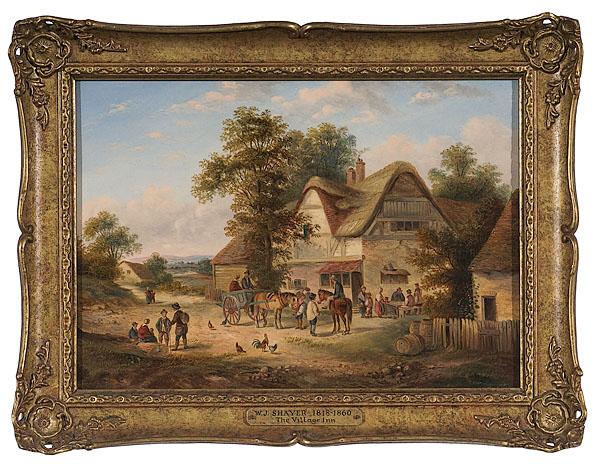 Appraisal: THE VILLAGE INN BY WILLIAM JOSEPH SHAYER BRITISH - oil