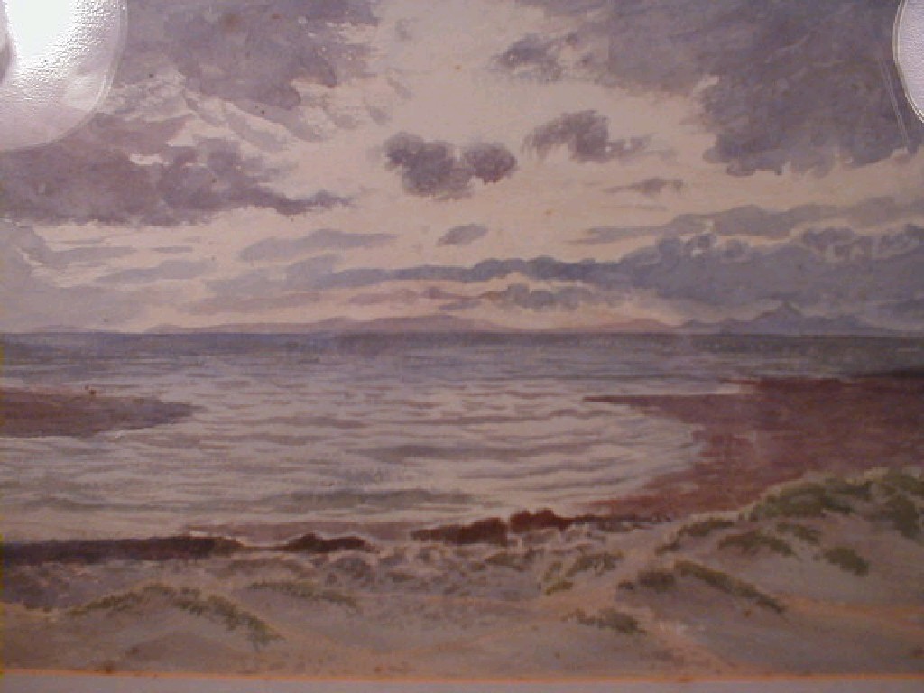 Appraisal: An oak framed seascape watercolour unsigned