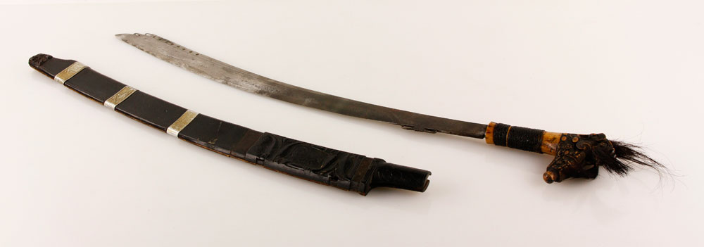 Appraisal: - th C Dayak Mandau Headhunter's Sword th century Dayak