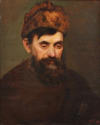 Appraisal: Russian School th Century Portrait of a bearded gentleman wearing