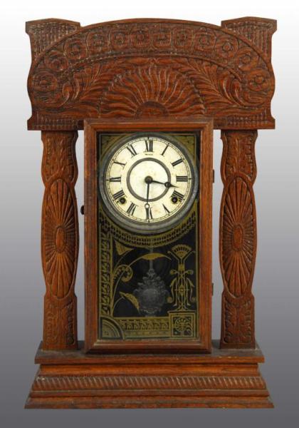 Appraisal: Gingerbread Shelf Clock Description Working Time and strike with pendulum