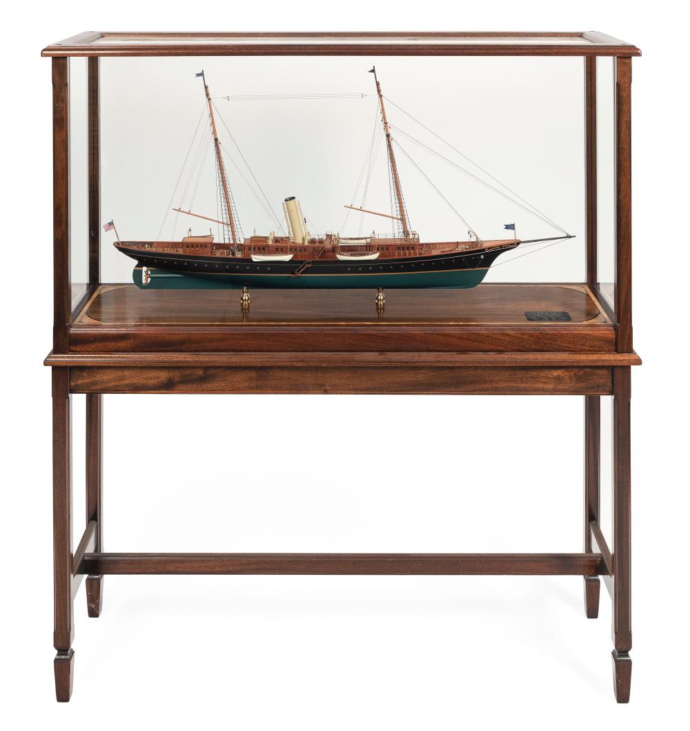 Appraisal: FINE CASED MODEL OF J PIERPONT MORGAN S YACHT CORSAIR