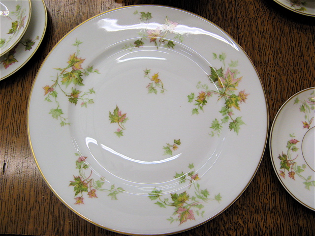 Appraisal: HAVILAND LIMOGES FRANCE CHINA SET pieces in the Autumn Leaf