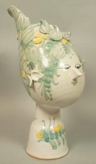 Appraisal: Danish BJORN WIINBLAD Pottery Head Bust Sculpture Danish BJORN WIINBLAD