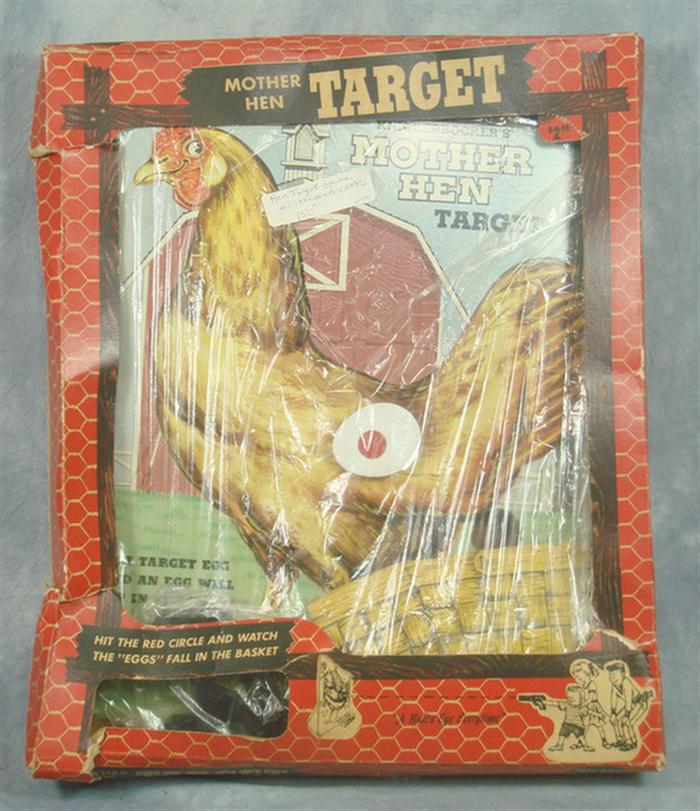 Appraisal: Knickerbocker Mother Hen Target Game mint in original box tin