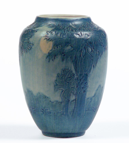 Appraisal: NEWCOMB COLLEGE Vase carved by A F Simpson with tall