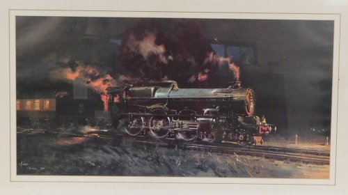 Appraisal: After Cuneo George V locomotive print unsigned cm x cm