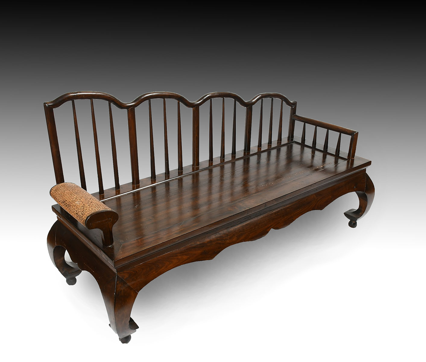 Appraisal: TH CENTURY CHINESE OPIUM BED Chinese Rosewood opium bed circa