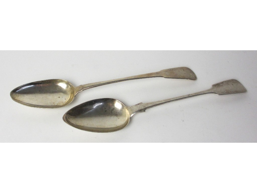 Appraisal: A provincial silver serving spoon possibly th century maker's mark