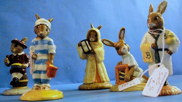 Appraisal: Royal Doulton Bunnykins figures Mother DB Easter Treat DB Bathtime