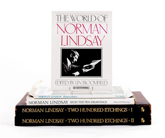 Appraisal: Collection of Norman Lindsay artbooks Lindsay Norman TWO HUNDRED ETCHINGS