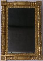 Appraisal: A Gilt Empire Wall Mirror ca th Century A fine