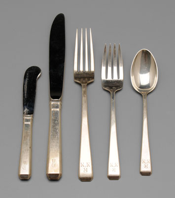 Appraisal: Towle Craftsmen Sterling Flatware American th century pieces various monograms