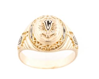 Appraisal: Class of k Yellow Gold Class Ring A k yellow