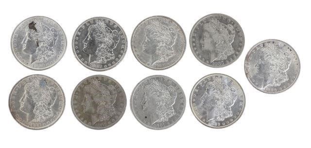 Appraisal: lot of U S Morgan silver dollars P P 'O'