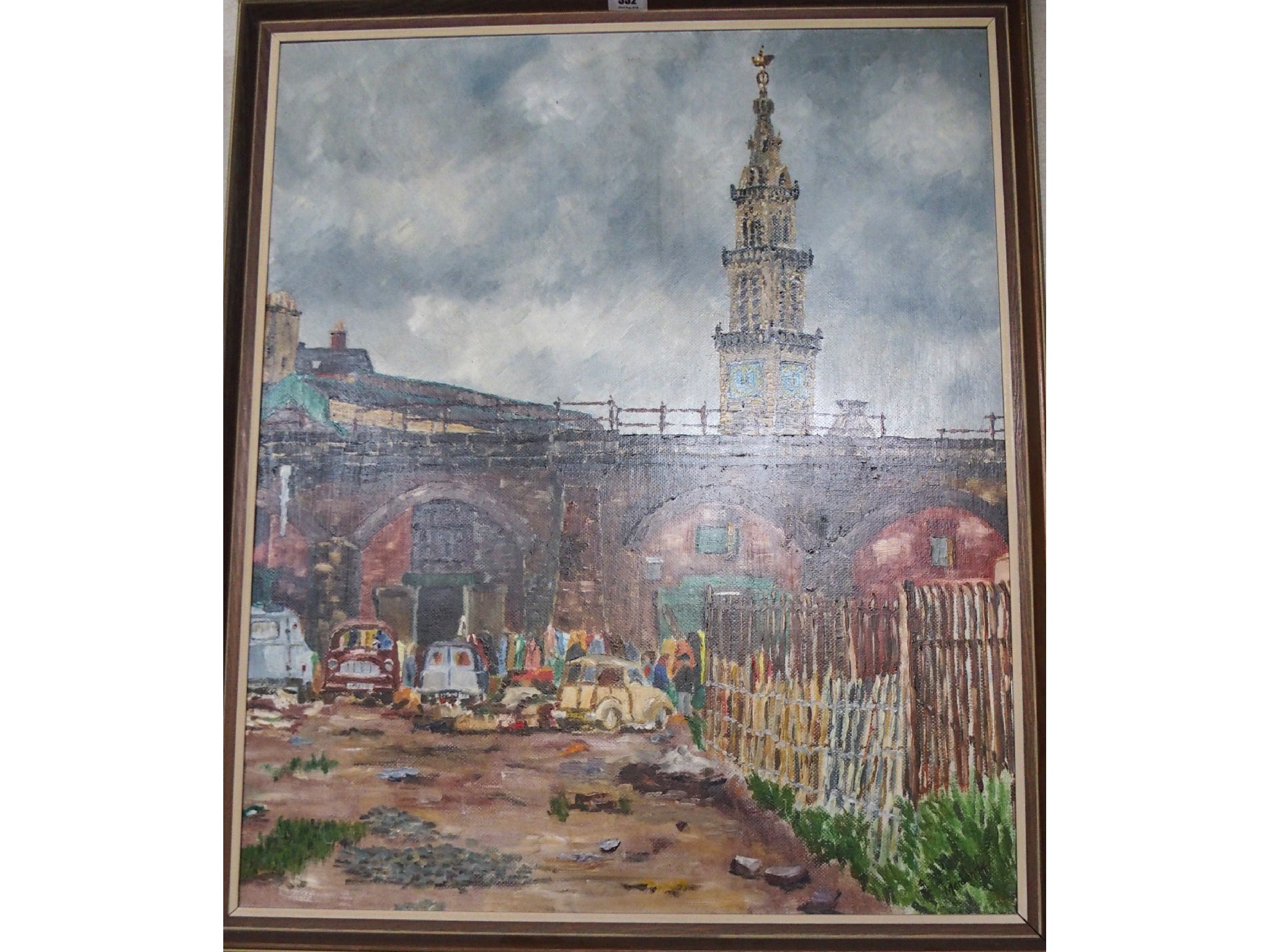 Appraisal: HENRY JOSEPH MARDEN Paddy's Market signed and dated oil on