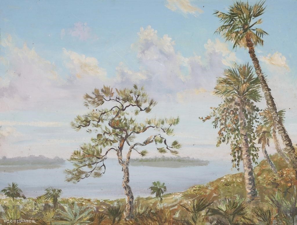 Appraisal: Oil on board painting of a Marco Island Florida by