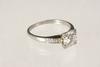 Appraisal: LADY'S RING - One antique platinum ring set with diamonds