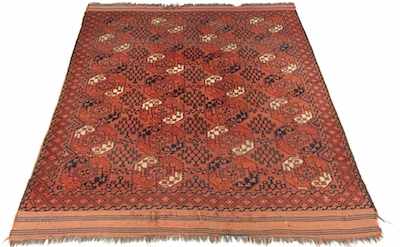 Appraisal: An Estate Persian Turkoman Chakesh Rug Apprx '- x '-