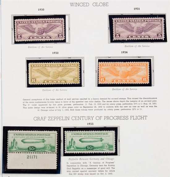 Appraisal: Group of Airmail stamps - ' Scott C and C