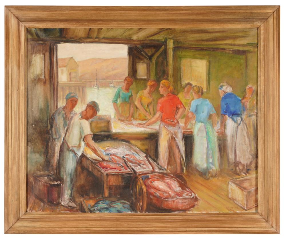 Appraisal: LEE FRITZ RANDOLPH - FISHERMAN'S SHED MONTEREYoil on canvas signed